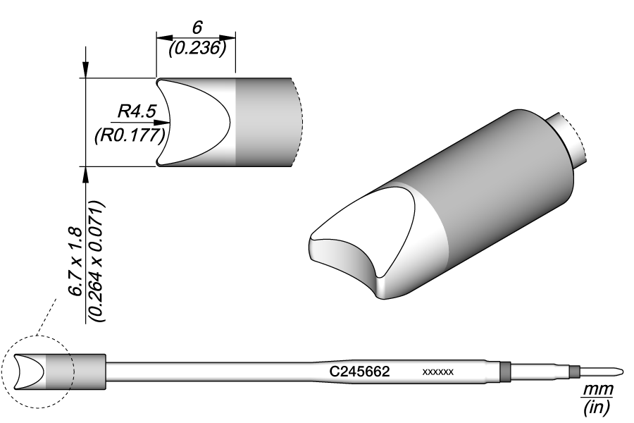 C245662 - Round Connector Cartridge R 4.5